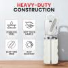 imageZulay Kitchen Heavy Duty Stainless Steel Can Opener Manual with Bottle Opener  Rust Proof Manual Can Opener With Turn Knob ampamp Soft Grip Handles  BlackWhite