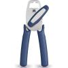 imageZulay Kitchen Heavy Duty Stainless Steel Can Opener Manual with Bottle Opener  Rust Proof Manual Can Opener With Turn Knob ampamp Soft Grip Handles  BlackBlue