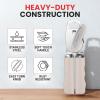 imageZulay Kitchen Heavy Duty Stainless Steel Can Opener Manual with Bottle Opener  Rust Proof Manual Can Opener With Turn Knob ampamp Soft Grip Handles  BlackAlmond