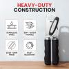 imageZulay Kitchen Heavy Duty Stainless Steel Can Opener Manual with Bottle Opener  Rust Proof Manual Can Opener With Turn Knob ampamp Soft Grip Handles  BlackBlack