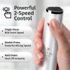 imageZulay Kitchen Lux Rechargeable Milk Frother Handheld  Powerful 2Speed Motor Fully Waterproof 2000mAh Battery  Drink Mixer For Latte Cappuccino Matcha Protein Powder  BlackWhite