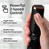 imageZulay Kitchen Lux Rechargeable Milk Frother Handheld  Powerful 2Speed Motor Fully Waterproof 2000mAh Battery  Drink Mixer For Latte Cappuccino Matcha Protein Powder  BlackBlack Copper