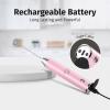 imageZulay Kitchen Lux Rechargeable Milk Frother Handheld  Powerful 2Speed Motor Fully Waterproof 2000mAh Battery  Drink Mixer For Latte Cappuccino Matcha Protein Powder  BlackPink
