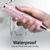 imageZulay Kitchen Lux Rechargeable Milk Frother Handheld  Powerful 2Speed Motor Fully Waterproof 2000mAh Battery  Drink Mixer For Latte Cappuccino Matcha Protein Powder  BlackPink
