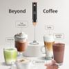 imageZulay Kitchen Lux Rechargeable Milk Frother Handheld  Powerful 2Speed Motor Fully Waterproof 2000mAh Battery  Drink Mixer For Latte Cappuccino Matcha Protein Powder  BlackBlack Copper