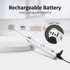 imageZulay Kitchen Lux Rechargeable Milk Frother Handheld  Powerful 2Speed Motor Fully Waterproof 2000mAh Battery  Drink Mixer For Latte Cappuccino Matcha Protein Powder  BlackWhite Marble