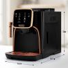 imageZulay Kitchen Magia Clasica  Fully Automatic Espresso Machine With Grinder  Touch Screen Coffee Maker With OneTouch Operation  Milk Foam System For Latte Cappuccino Macchiato  BlackBlack Copper