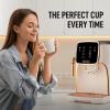 imageZulay Kitchen Magia Clasica  Fully Automatic Espresso Machine With Grinder  Touch Screen Coffee Maker With OneTouch Operation  Milk Foam System For Latte Cappuccino Macchiato  BlackCream Copper