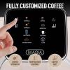 imageZulay Kitchen Magia Clasica  Fully Automatic Espresso Machine With Grinder  Touch Screen Coffee Maker With OneTouch Operation  Milk Foam System For Latte Cappuccino Macchiato  BlackCream Silver
