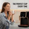 imageZulay Kitchen Magia Clasica  Fully Automatic Espresso Machine With Grinder  Touch Screen Coffee Maker With OneTouch Operation  Milk Foam System For Latte Cappuccino Macchiato  BlackBlack Copper