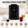 imageZulay Kitchen Magia Clasica  Fully Automatic Espresso Machine With Grinder  Touch Screen Coffee Maker With OneTouch Operation  Milk Foam System For Latte Cappuccino Macchiato  BlackBlack