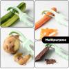 imageZulay Kitchen Premium Vegetable Peeler for Kitchen  Swivel Peeler with Razor Sharp Stainless Steel Blades ampamp Strong Ergonomic Handle  Dishwasher Safe Easy To Use with Blemish Remover  BlackMint