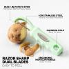 imageZulay Kitchen Premium Vegetable Peeler for Kitchen  Swivel Peeler with Razor Sharp Stainless Steel Blades ampamp Strong Ergonomic Handle  Dishwasher Safe Easy To Use with Blemish Remover  BlackMint