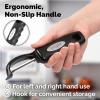 imageZulay Kitchen Premium Vegetable Peeler for Kitchen  Swivel Peeler with Razor Sharp Stainless Steel Blades ampamp Strong Ergonomic Handle  Dishwasher Safe Easy To Use with Blemish Remover  BlackBlack