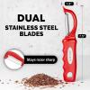 imageZulay Kitchen Premium Vegetable Peeler for Kitchen  Swivel Peeler with Razor Sharp Stainless Steel Blades ampamp Strong Ergonomic Handle  Dishwasher Safe Easy To Use with Blemish Remover  BlackRed