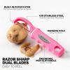 imageZulay Kitchen Premium Vegetable Peeler for Kitchen  Swivel Peeler with Razor Sharp Stainless Steel Blades ampamp Strong Ergonomic Handle  Dishwasher Safe Easy To Use with Blemish Remover  BlackSalmon Pink