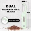 imageZulay Kitchen Premium Vegetable Peeler for Kitchen  Swivel Peeler with Razor Sharp Stainless Steel Blades ampamp Strong Ergonomic Handle  Dishwasher Safe Easy To Use with Blemish Remover  BlackMint