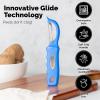 imageZulay Kitchen Premium Vegetable Peeler for Kitchen  Swivel Peeler with Razor Sharp Stainless Steel Blades ampamp Strong Ergonomic Handle  Dishwasher Safe Easy To Use with Blemish Remover  BlackBlue