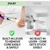 imageZulay Kitchen Stainless Steel Pineapple Corer ampamp Slicer  Eye Removal Tool  Heavy Duty Pineapple Cutter with Reinforced Blade  Effortless Pineapple Core Remover ampamp Slicer  Periwinkle BluePurple