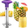 imageZulay Kitchen Stainless Steel Pineapple Corer ampamp Slicer  Eye Removal Tool  Heavy Duty Pineapple Cutter with Reinforced Blade  Effortless Pineapple Core Remover ampamp Slicer  Periwinkle BluePurple