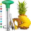 imageZulay Kitchen Stainless Steel Pineapple Corer ampamp Slicer  Eye Removal Tool  Heavy Duty Pineapple Cutter with Reinforced Blade  Effortless Pineapple Core Remover ampamp Slicer  Periwinkle BlueForest Green