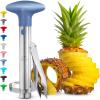 imageZulay Kitchen Stainless Steel Pineapple Corer ampamp Slicer  Eye Removal Tool  Heavy Duty Pineapple Cutter with Reinforced Blade  Effortless Pineapple Core Remover ampamp Slicer  Periwinkle BlueLilac