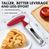imageZulay Kitchen Stainless Steel Pineapple Corer ampamp Slicer  Eye Removal Tool  Heavy Duty Pineapple Cutter with Reinforced Blade  Effortless Pineapple Core Remover ampamp Slicer  Periwinkle Blue2 Pack  BlackRed