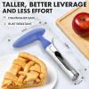 imageZulay Kitchen Stainless Steel Pineapple Corer ampamp Slicer  Eye Removal Tool  Heavy Duty Pineapple Cutter with Reinforced Blade  Effortless Pineapple Core Remover ampamp Slicer  Periwinkle BlueLilac