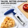 imageZulay Kitchen Stainless Steel Pineapple Corer ampamp Slicer  Eye Removal Tool  Heavy Duty Pineapple Cutter with Reinforced Blade  Effortless Pineapple Core Remover ampamp Slicer  Periwinkle BlueDark Blue