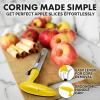 imageZulay Kitchen Stainless Steel Pineapple Corer ampamp Slicer  Eye Removal Tool  Heavy Duty Pineapple Cutter with Reinforced Blade  Effortless Pineapple Core Remover ampamp Slicer  Periwinkle BlueYellow