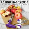 imageZulay Kitchen Stainless Steel Pineapple Corer ampamp Slicer  Eye Removal Tool  Heavy Duty Pineapple Cutter with Reinforced Blade  Effortless Pineapple Core Remover ampamp Slicer  Periwinkle BluePurple