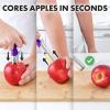 imageZulay Kitchen Stainless Steel Pineapple Corer ampamp Slicer  Eye Removal Tool  Heavy Duty Pineapple Cutter with Reinforced Blade  Effortless Pineapple Core Remover ampamp Slicer  Periwinkle BluePurple