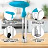 imageZulay Kitchen Stainless Steel Pineapple Corer ampamp Slicer  Eye Removal Tool  Heavy Duty Pineapple Cutter with Reinforced Blade  Effortless Pineapple Core Remover ampamp Slicer  Periwinkle BlueLight Blue