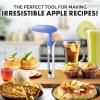imageZulay Kitchen Stainless Steel Pineapple Corer ampamp Slicer  Eye Removal Tool  Heavy Duty Pineapple Cutter with Reinforced Blade  Effortless Pineapple Core Remover ampamp Slicer  Periwinkle BlueLilac