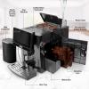 imageZulay Magia Super Automatic Espresso Maker Machine with Grinder  19 Fully Customizable Coffee Options Auto Cleaning Milk Foam System  for Latte Cappuccino Macchiato  Ultra LUX  WhiteBlack