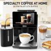 imageZulay Magia Super Automatic Espresso Maker Machine with Grinder  19 Fully Customizable Coffee Options Auto Cleaning Milk Foam System  for Latte Cappuccino Macchiato  Ultra LUX  WhiteBlack