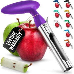 imageZulay Kitchen Stainless Steel Pineapple Corer ampamp Slicer  Eye Removal Tool  Heavy Duty Pineapple Cutter with Reinforced Blade  Effortless Pineapple Core Remover ampamp Slicer  Periwinkle BluePurple