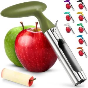 imageZulay Kitchen Stainless Steel Pineapple Corer ampamp Slicer  Eye Removal Tool  Heavy Duty Pineapple Cutter with Reinforced Blade  Effortless Pineapple Core Remover ampamp Slicer  Periwinkle BlueOlive Green
