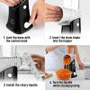 imageZulay Kitchen Rotary Cheese Grater 5 Blade Cheese Shredder  Manual Hand Crank Cheese Grater With Reinforced Suction ampamp 5 Interchangeable Drums  Easy to Use Vegetable Chopper Round Mandoline SlicerWhiteBlack