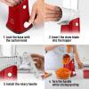 imageZulay Kitchen Rotary Cheese Grater 5 Blade Cheese Shredder  Manual Hand Crank Cheese Grater With Reinforced Suction ampamp 5 Interchangeable Drums  Easy to Use Vegetable Chopper Round Mandoline SlicerWhite and Red