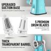 imageZulay Kitchen Rotary Cheese Grater 5 Blade Cheese Shredder  Manual Hand Crank Cheese Grater With Reinforced Suction ampamp 5 Interchangeable Drums  Easy to Use Vegetable Chopper Round Mandoline SlicerWhite and Light Blue