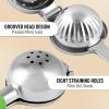 imageZulay Extra Large Lemon Squeezer Stainless Steel  Easy Squeeze Heavy Duty Lemon Juicer Hand Press  Ergonomic Citrus Squeezer ampamp Fruit Juicer for Small Oranges Lemons ampamp LimesLight Green Grip