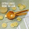 imageZulay Extra Large Lemon Squeezer Stainless Steel  Easy Squeeze Heavy Duty Lemon Juicer Hand Press  Ergonomic Citrus Squeezer ampamp Fruit Juicer for Small Oranges Lemons ampamp LimesGold