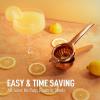 imageZulay Extra Large Lemon Squeezer Stainless Steel  Easy Squeeze Heavy Duty Lemon Juicer Hand Press  Ergonomic Citrus Squeezer ampamp Fruit Juicer for Small Oranges Lemons ampamp LimesRose Gold