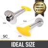 imageSimple Craft Pineapple Corer and Slicer Tool  Stainless Steel Pineapple Cutter With Sharp Builtin Blade ampamp Detachable Handle  HeavyDuty Pineapple Corer For Easy Coring ampamp Ring Slices Yellow