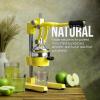 image:imageZulay Kitchen 9 in 1 Cast Iron Juicer  EasytoClean HeavyDuty Manual Juicer with Presser Attachment to Juice All Types of Fruits Extra Tall with Stainless Steel Bowl  BlackYellow