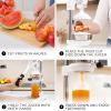 image:imageZulay Kitchen 9 in 1 Cast Iron Juicer  EasytoClean HeavyDuty Manual Juicer with Presser Attachment to Juice All Types of Fruits Extra Tall with Stainless Steel Bowl  BlackWhite