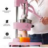 image:imageZulay Kitchen 9 in 1 Cast Iron Juicer  EasytoClean HeavyDuty Manual Juicer with Presser Attachment to Juice All Types of Fruits Extra Tall with Stainless Steel Bowl  BlackPink