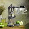 image:imageZulay Kitchen 9 in 1 Cast Iron Juicer  EasytoClean HeavyDuty Manual Juicer with Presser Attachment to Juice All Types of Fruits Extra Tall with Stainless Steel Bowl  BlackGray