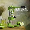 image:imageZulay Kitchen 9 in 1 Cast Iron Juicer  EasytoClean HeavyDuty Manual Juicer with Presser Attachment to Juice All Types of Fruits Extra Tall with Stainless Steel Bowl  BlackLight Green